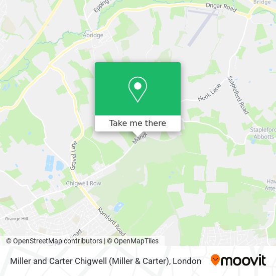 Miller and Carter Chigwell (Miller & Carter) map