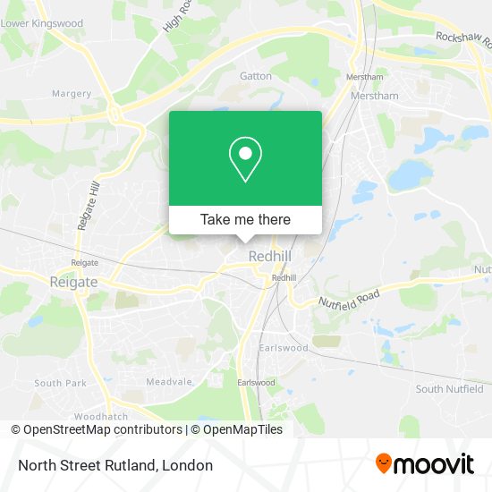North Street Rutland map