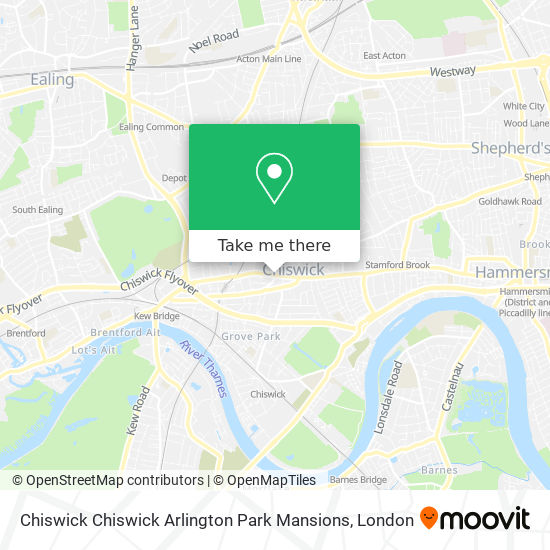 Chiswick Chiswick Arlington Park Mansions map