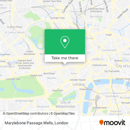 Marylebone Passage Wells map