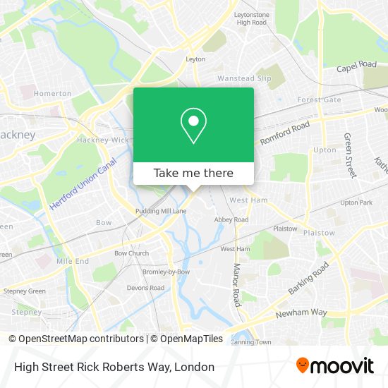 High Street Rick Roberts Way map