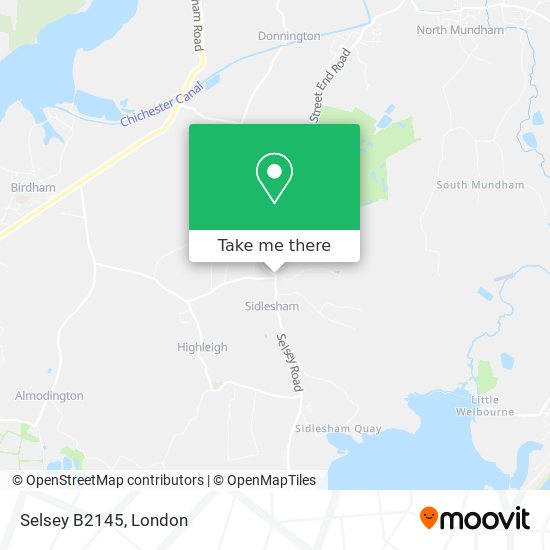 Selsey B2145 map