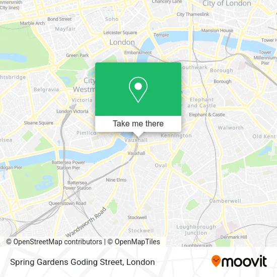 Spring Gardens Goding Street map