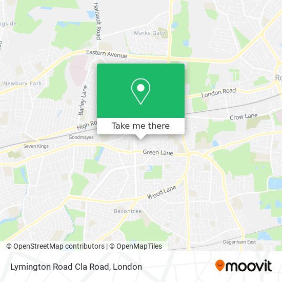 Lymington Road Cla Road map