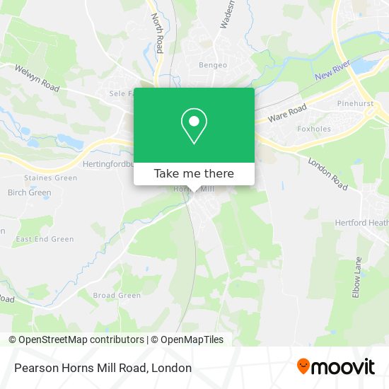 Pearson Horns Mill Road map