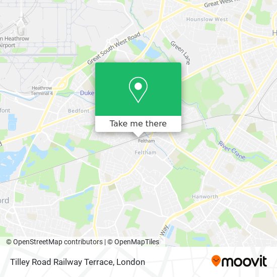 Tilley Road Railway Terrace map