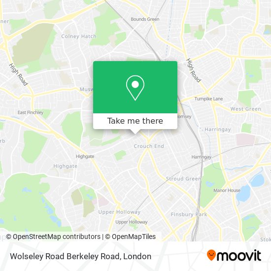 Wolseley Road Berkeley Road map