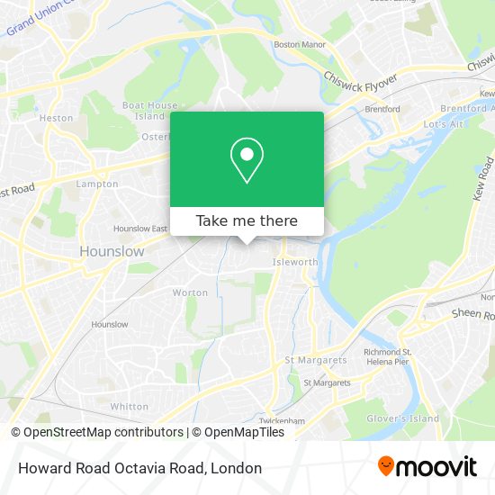 Howard Road Octavia Road map