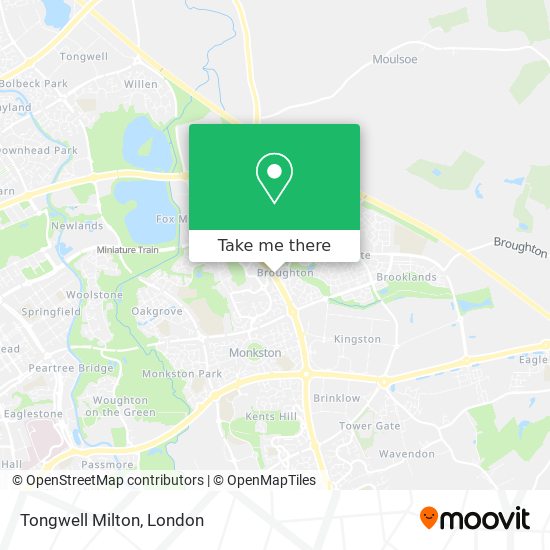 Tongwell Milton map