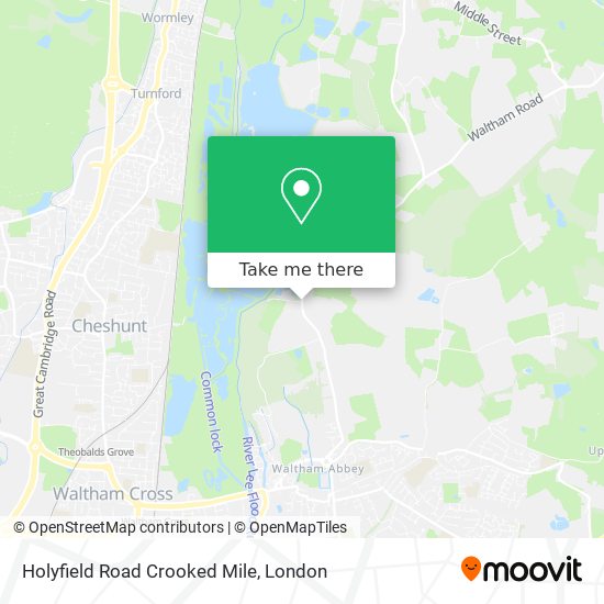 Holyfield Road Crooked Mile map