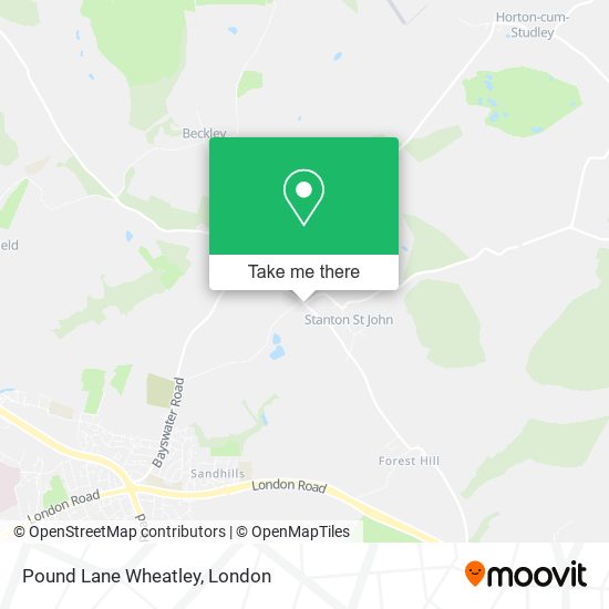 Pound Lane Wheatley map