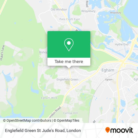 Englefield Green St Jude's Road map