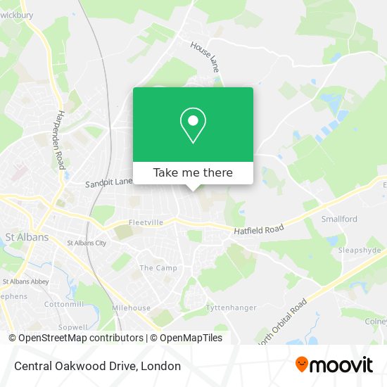 Central Oakwood Drive map