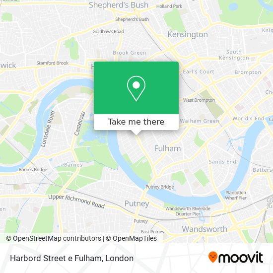 Harbord Street e Fulham map