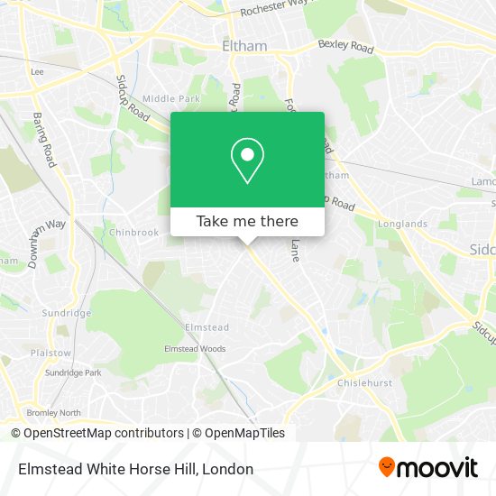 Elmstead White Horse Hill map