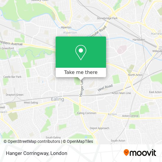 Hanger Corringway map