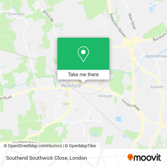 Southend Southwick Close map