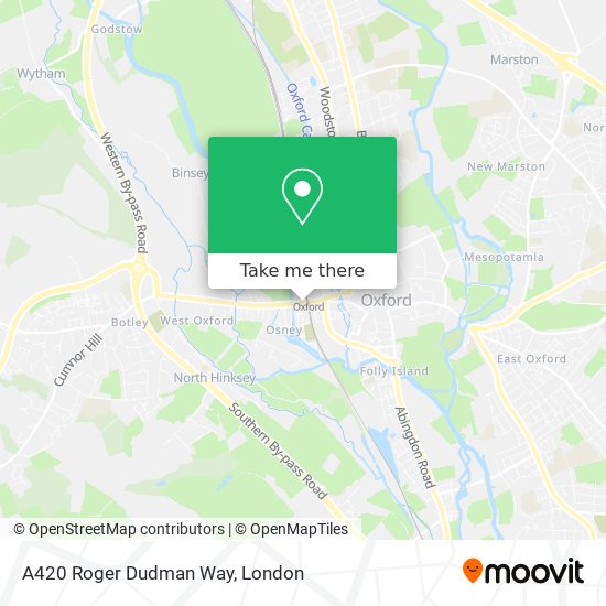A420 Roger Dudman Way map