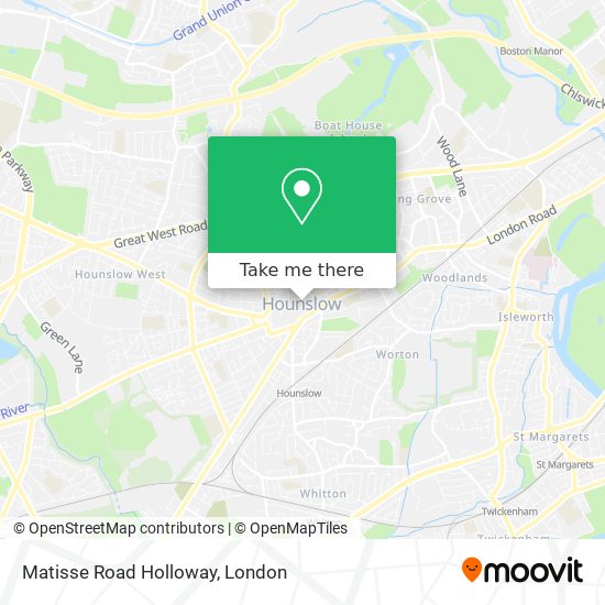 Matisse Road Holloway map