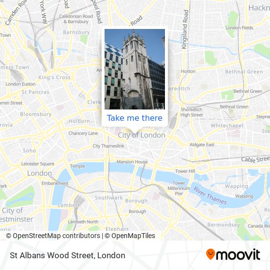 St Albans Wood Street map