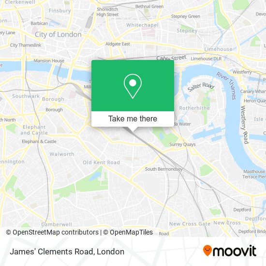 James' Clements Road map