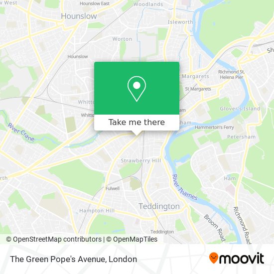 The Green Pope's Avenue map