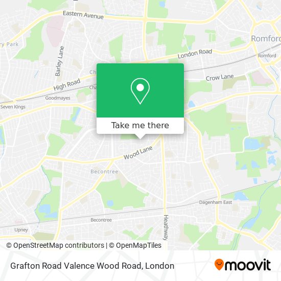 Grafton Road Valence Wood Road map