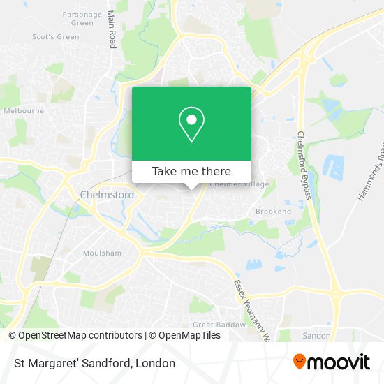 St Margaret' Sandford map