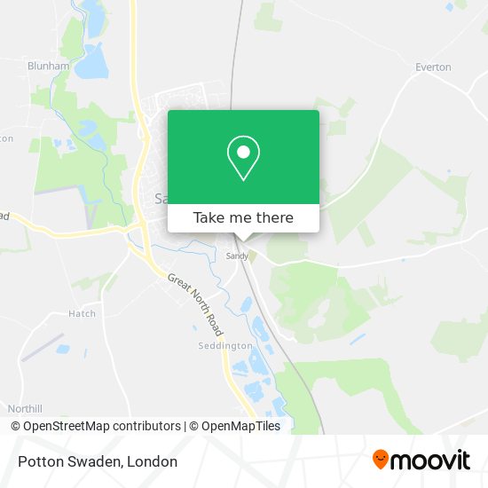 Potton Swaden map