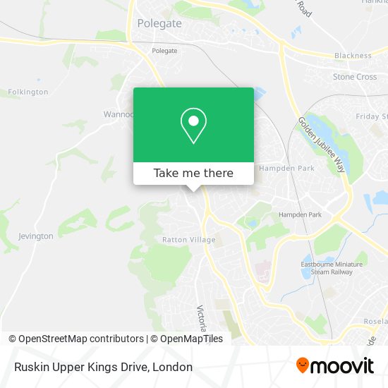 Ruskin Upper Kings Drive map