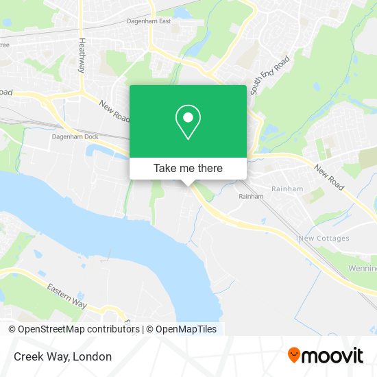 Creek Way map