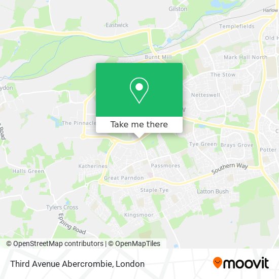 Third Avenue Abercrombie map