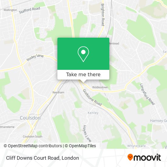 Cliff Downs Court Road map