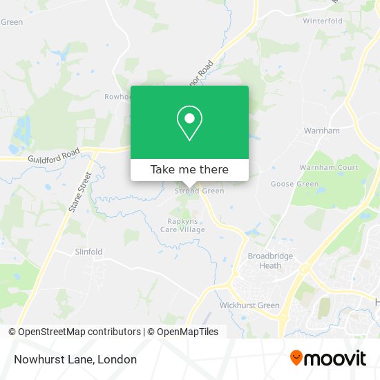 Nowhurst Lane map