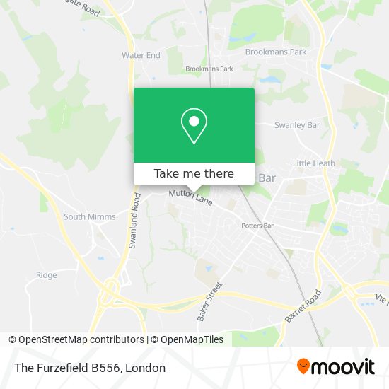 The Furzefield B556 map