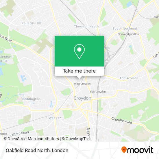 Oakfield Road North map