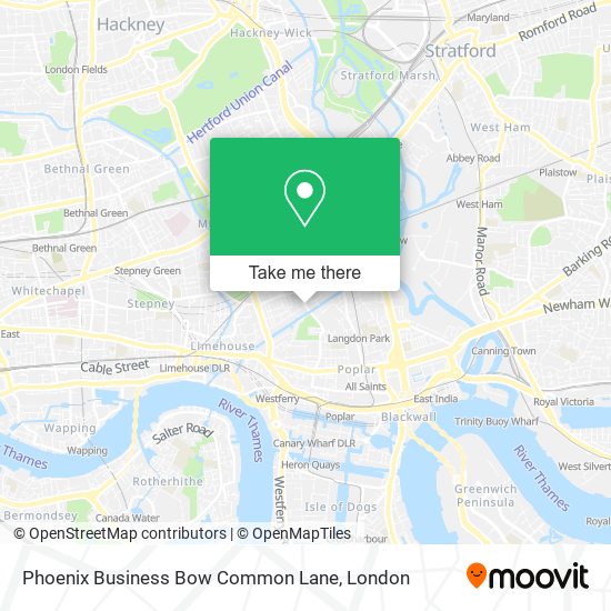 Phoenix Business Bow Common Lane map