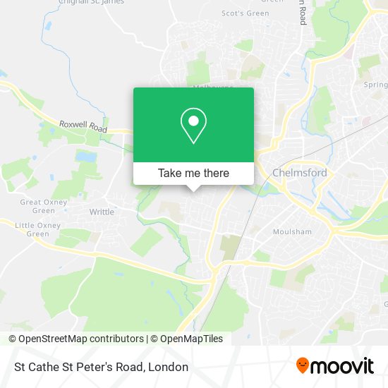 St Cathe St Peter's Road map