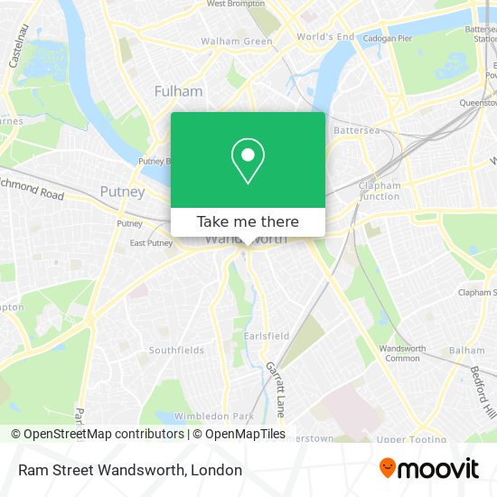 Ram Street Wandsworth map