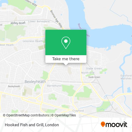 Hooked Fish and Grill map