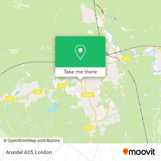 Arundel A25 map