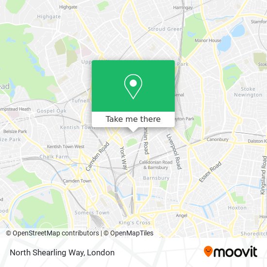 North Shearling Way map