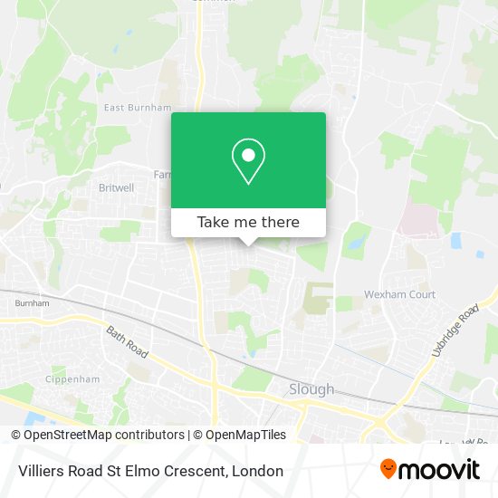 Villiers Road St Elmo Crescent map