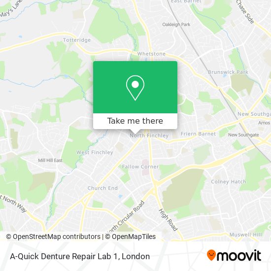A-Quick Denture Repair Lab 1 map