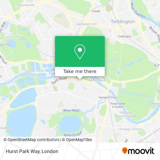 Hurst Park Way map