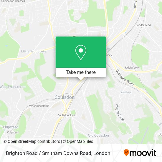 Brighton Road / Smitham Downs Road map