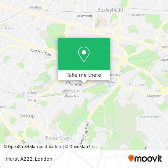 Hurst A222 map