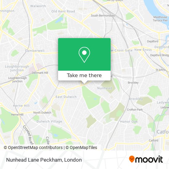 Nunhead Lane Peckham map