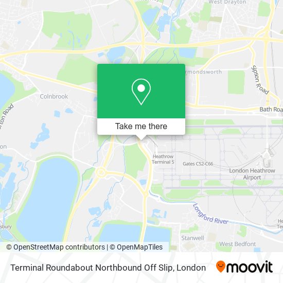 Terminal Roundabout Northbound Off Slip map