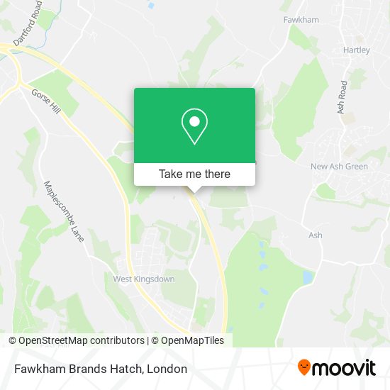 Fawkham Brands Hatch map